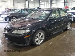 2005 Mazda 6 Sport with VIN 1YVHP80C655M24651, listed as a Copart auction lot 46460575 with 168,030 mi miles and Salvage Title. Bid and sale history available at DreamBid. Image 1.