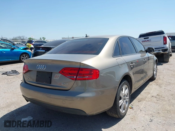 2010 Audi A4 Premium с VIN WAUAFAFL4AN026984, выставлен на аукционе IAAI как лот 41995634 с пробегом 121 440 миль миль и . История ставок и продаж доступна на DreamBid. Изображение 4.