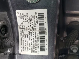 2017 Honda Civic Sedan EX-L with VIN 2HGFC1F72HH645642, listed as a Copart auction lot 46024185 with 108,582 mi miles and Salvage Title. Bid and sale history available at carsss.com. Image 14.