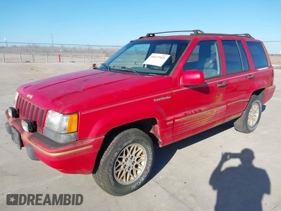 1993 Jeep Grand Cherokee Limited with VIN 1J4GZ78Y1PC566288, listed as a IAAI auction lot 41677921 with 73,490 mi miles. Bid and sale history available at carsss.com. Image 2.