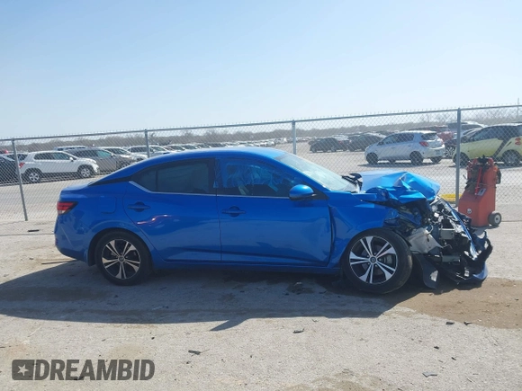 2021 Nissan Sentra SV with VIN 3N1AB8CV9MY318282, listed as a IAAI auction lot 41846923 with 47,380 mi miles and . Bid and sale history available at DreamBid. Image 13.