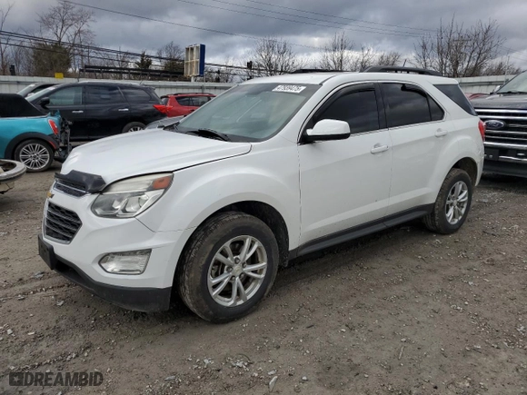 2016 Chevrolet Equinox LT with VIN 2GNFLFE36G6153272, listed as a Copart auction lot 47939475 with 125,191 mi miles and Salvage Title. Bid and sale history available at carsss.com. Image 1.