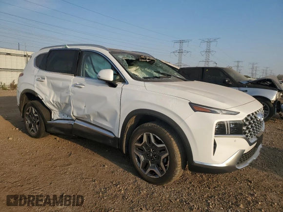 2022 Hyundai Santa Fe Hybrid Limited with VIN KM8S5DA15NU016795, listed as a Copart auction lot 75562994 with 0 mi miles and Salvage Title. Bid and sale history available at carsss.com. Image 4.