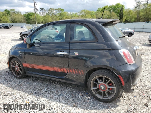 2013 FIAT 500 Abarth with VIN 3C3CFFFH9DT611251, listed as a Copart auction lot 51603025 with 62,190 mi miles and Salvage title. Bid and sale history available at DreamBid. Image 2.
