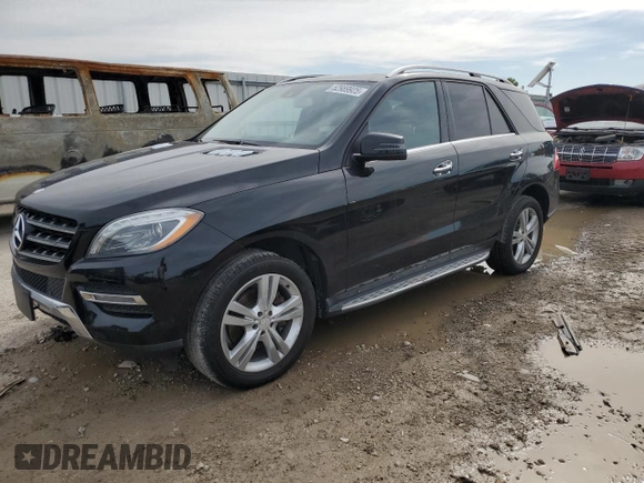 2014 Mercedes-Benz M 350 with VIN 4JGDA5HB2EA330804, listed as a Copart auction lot 52989925 with 127,003 mi miles and Salvage title. Bid and sale history available at DreamBid. Image 1.