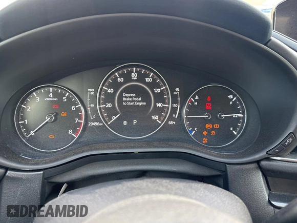 2021 Mazda CX-30 S with VIN 3MVDMAAL8MM226907, listed as a Copart auction lot 53000045 with 29,496 mi miles and Salvage Title. Bid and sale history available at DreamBid. Image 8.