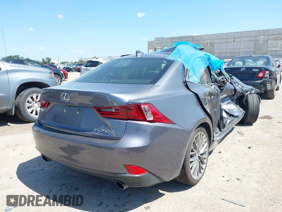 2015 Lexus IS 250 with VIN JTHBF1D25F5059886, listed as a IAAI auction lot 42527234 with 118,584 mi miles and . Bid and sale history available at DreamBid. Image 4.
