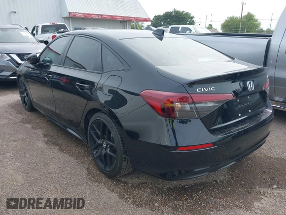 2025 Honda Civic Sport with VIN 2HGFE2F50SH507426, listed as a IAAI auction lot 42087091 with 9,660 mi miles and . Bid and sale history available at DreamBid. Image 3.