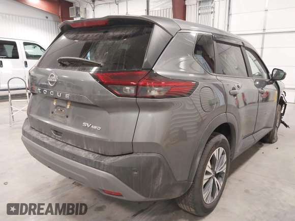 2022 Nissan Rogue SV with VIN 5N1BT3BBXNC734324, listed as a IAAI auction lot 41311916 with 11,573 mi miles. Bid and sale history available at carsss.com. Image 4.