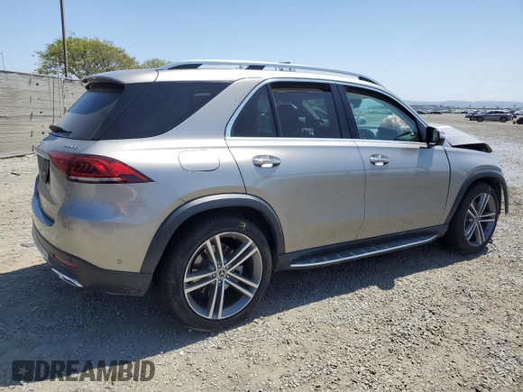 2021 Mercedes-Benz GLE 450 with VIN 4JGFB5KE3MA500840, listed as a Copart auction lot 54080135 with 35,614 mi miles and Salvage title. Bid and sale history available at DreamBid. Image 3.