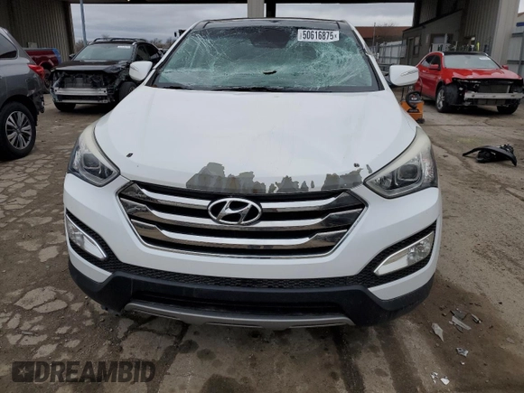 2013 Hyundai Santa Fe Sport with VIN 5XYZUDLB2DG097752, listed as a Copart auction lot 50616875 with 129,955 mi miles and Salvage Title. Bid and sale history available at carsss.com. Image 5.
