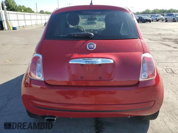2012 FIAT 500 Pop with VIN 3C3CFFAR1CT365732, listed as a Copart auction lot 62780245 with 79,487 mi miles and Salvage title. Bid and sale history available at DreamBid. Image 6.