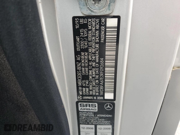1994 Mercedes-Benz SL 5.0L with VIN WDBFA67E2RF092684, listed as a Copart auction lot 53232845 with 81,932 mi miles and Clean title. Bid and sale history available at DreamBid. Image 12.