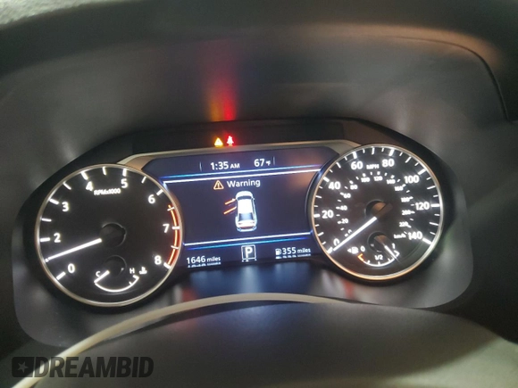 2025 Nissan Altima SV with VIN 1N4BL4DV3SN375793, listed as a Copart auction lot 54016875 with 1,646 mi miles and Clean Title. Bid and sale history available at DreamBid. Image 9.