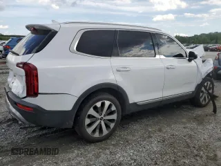 2022 Kia Telluride S with VIN 5XYP64HC7NG221406, listed as a Copart auction lot 56362715 with 50,398 mi miles and Salvage title. Bid and sale history available at DreamBid. Image 3.