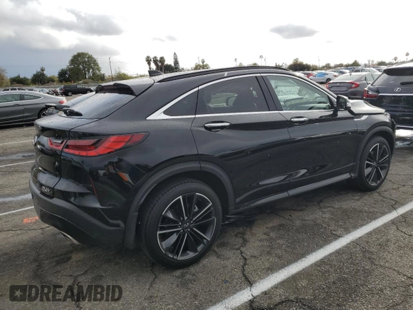 2022 Infiniti QX55 Essential z VIN 3PCAJ5K32NF102589, wystawiony jako Copart lot #42563363 z przebiegiem 5252 mil mil oraz . Historia ofert i sprzedaży dostępna na DreamBid. Obrazek 3.