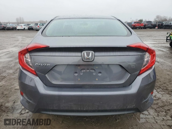 2016 Honda Civic Sedan LX with VIN 2HGFC2F59GH039001, listed as a Copart auction lot 52540465 with 289,943 mi miles and Salvage Title. Bid and sale history available at carsss.com. Image 6.