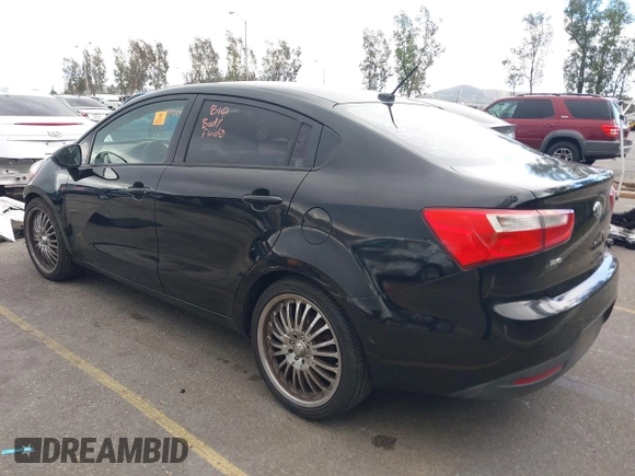 2013 Kia Rio LX with VIN KNADM4A34D6299708, listed as a IAAI auction lot 41926111 with 60,568 mi miles. Bid and sale history available at carsss.com. Image 3.