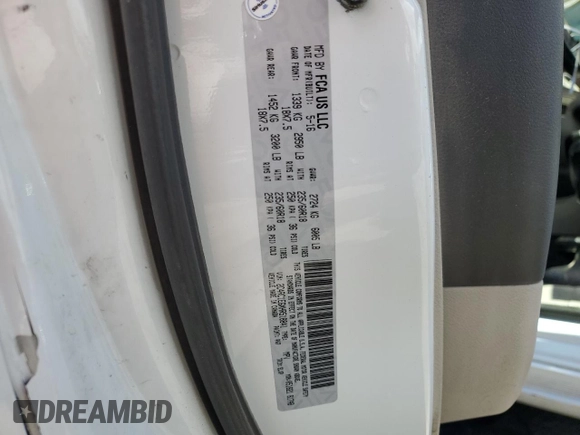 2017 Chrysler Pacifica Touring L Plus with VIN 2C4RC1EGXHR518841, listed as a Copart auction lot 54969455 with 130,902 mi miles and Clean Title. Bid and sale history available at DreamBid. Image 13.