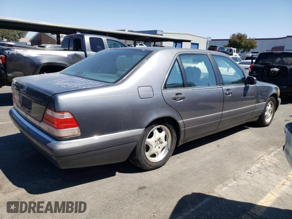 1997 Mercedes-Benz S-Class with VIN WDBGA51GXVA362521, listed as a Copart auction lot 69005184 with 124,444 mi miles and Clean Title. Bid and sale history available at carsss.com. Image 3.
