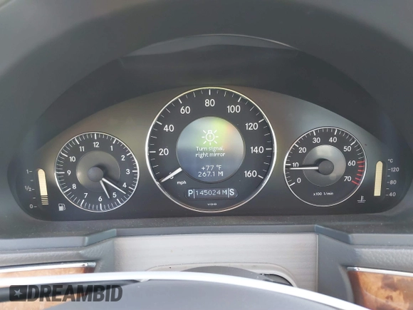 2005 Mercedes-Benz E-Class 3.2L with VIN WDBUF65JX5A718711, listed as a IAAI auction lot 41625603 with 145,024 mi miles. Bid and sale history available at carsss.com. Image 7.