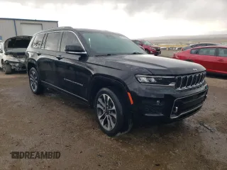 2022 Jeep Grand Cherokee Overland with VIN 1C4RJKDG5N8552142, listed as a Copart auction lot 47270055 with 52,377 mi miles and Salvage title. Bid and sale history available at DreamBid. Image 4.