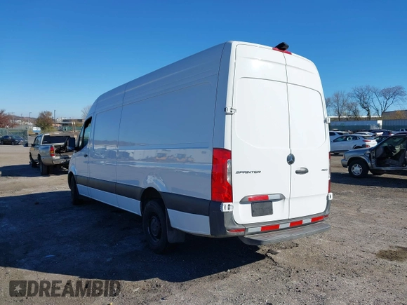 2024 Mercedes-Benz Sprinter Cargo with VIN W1Y4NCHY2RT177333, listed as a IAAI auction lot 40842688 with Not Provided miles. Bid and sale history available at carsss.com. Image 3.