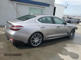 2023 Genesis G70 2.0T with VIN KMTG34TA0PU123657, listed as a Copart auction lot 72560954 with 26,678 mi miles and Salvage Title. Bid and sale history available at carsss.com. Image 3.