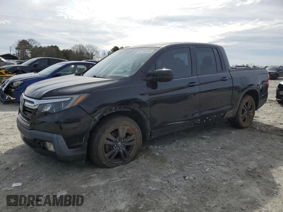 2019 Honda Ridgeline Sport with VIN 5FPYK2F14KB004704, listed as a Copart auction lot 42710245 with 122,215 mi miles and Salvage title. Bid and sale history available at DreamBid. Image 1.