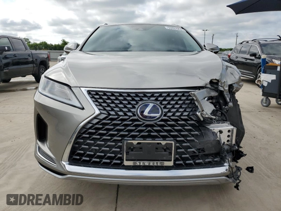 2020 Lexus RX 450h with VIN 2T2HGMDA0LC055045, listed as a Copart auction lot 55824265 with 32,378 mi miles and Salvage title. Bid and sale history available at DreamBid. Image 5.