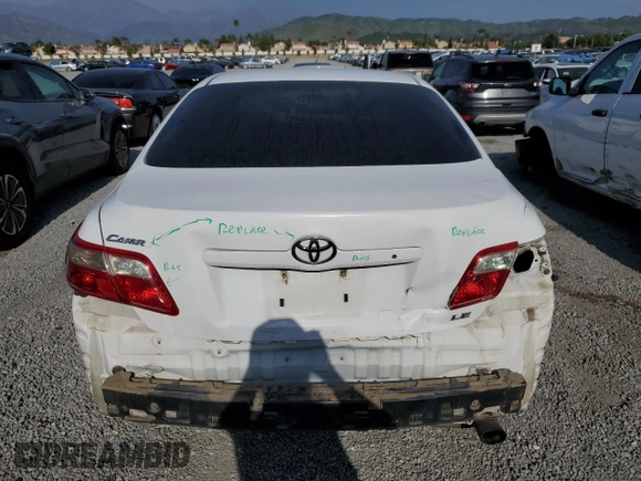 2007 Toyota Camry CE with VIN 4T1BE46K67U572411, listed as a Copart auction lot 54448655 with 290,790 mi miles and Salvage Title. Bid and sale history available at carsss.com. Image 6.