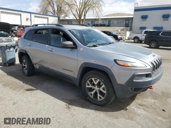 2015 Jeep Cherokee Trailhawk with VIN 1C4PJMBS3FW787033, listed as a Copart auction lot 49176735 with 83,013 mi miles and Salvage Title. Bid and sale history available at carsss.com. Image 4.
