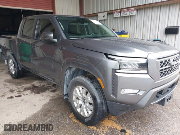 2023 Nissan Frontier SV with VIN 1N6ED1EK8PN610121, listed as a IAAI auction lot 42363879 with 25,505 mi miles and . Bid and sale history available at DreamBid. Image 1.