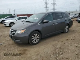2015 Honda Odyssey EX-L z VIN 5FNRL5H65FB033610, wystawiony jako Copart lot #54873455 z przebiegiem 191 171 mil mil oraz Szkoda całkowita • Salvage title. Historia ofert i sprzedaży dostępna na DreamBid. Obrazek 1.