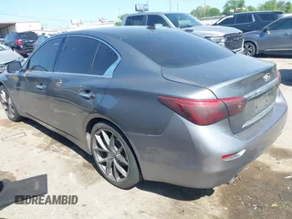 2014 Infiniti Q50 Sport with VIN JN1BV7AR4EM689009, listed as a IAAI auction lot 41990992 with 131,071 mi miles and . Bid and sale history available at DreamBid. Image 3.