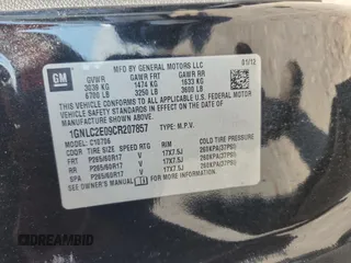 2012 Chevrolet Tahoe Commercial with VIN 1GNLC2E09CR207857, listed as a Copart auction lot 63292935 with 138,179 mi miles and Clean title. Bid and sale history available at DreamBid. Image 13.