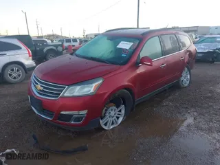 2014 Chevrolet Traverse LT with VIN 1GNKRGKD9EJ132836, listed as a IAAI auction lot 41299532 with 145,918 mi miles. Bid and sale history available at carsss.com. Image 2.