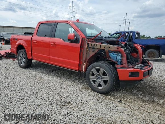 2018 Ford F-150 XL with VIN 1FTEW1EG0JFB83060, listed as a Copart auction lot 61973655 with 88,638 mi miles and Salvage title. Bid and sale history available at DreamBid. Image 4.