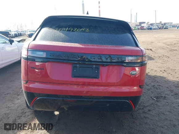 2022 Land Rover Range Rover Velar R-Dynamic S with VIN SALYT2EX1NA343938, listed as a IAAI auction lot 41492043 with 17,500 mi miles and . Bid and sale history available at DreamBid. Image 15.