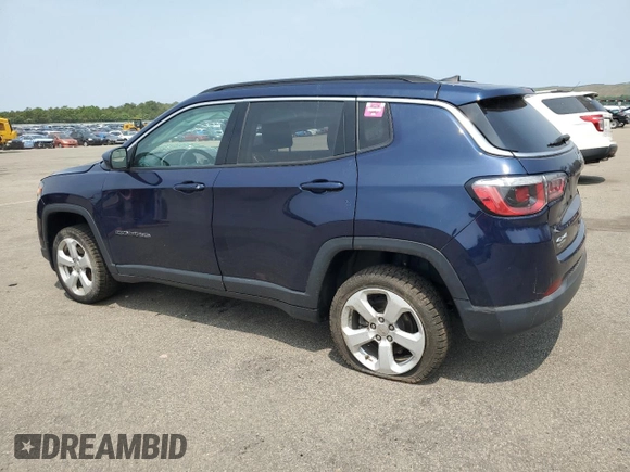 2019 Jeep Compass Latitude with VIN 3C4NJDBB3KT646082, listed as a Copart auction lot 60511205 with 41,096 mi miles and Salvage title. Bid and sale history available at DreamBid. Image 2.