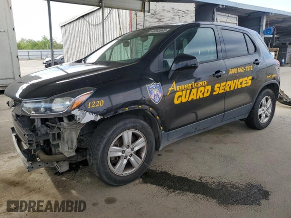 2020 Chevrolet Trax LS with VIN KL7CJKSB5LB041220, listed as a Copart auction lot 48202895 with 120,730 mi miles and Clean Title. Bid and sale history available at carsss.com. Image 1.