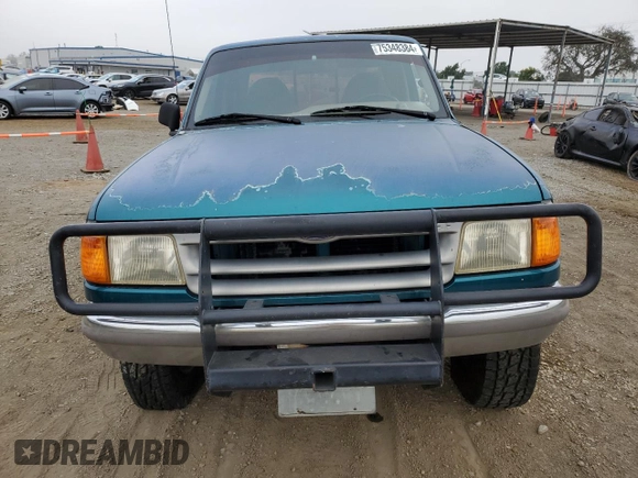 1993 Ford Ranger XLT with VIN 1FTDR15X8PPA52934, listed as a Copart auction lot 75348384 with 259,945 mi miles and Salvage Title. Bid and sale history available at DreamBid. Image 5.