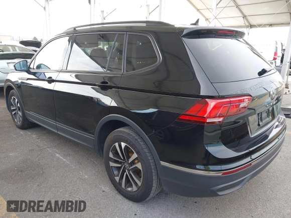 2023 Volkswagen Tiguan S with VIN 3VVRB7AX7PM109974, listed as a IAAI auction lot 41686163 with 42,284 mi miles and . Bid and sale history available at DreamBid. Image 3.