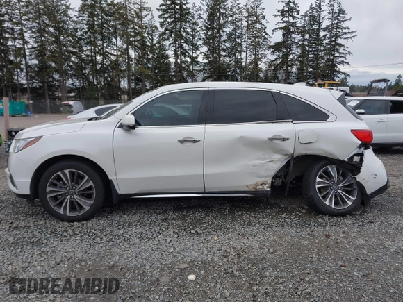 2019 Acura MDX w/Technology Pkg with VIN 5J8YD4H55KL016745, listed as a IAAI auction lot 41835318 with 61,011 mi miles. Bid and sale history available at carsss.com. Image 14.