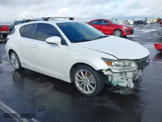2013 Lexus CT 200h Hybrid with VIN JTHKD5BH1D2156537, listed as a IAAI auction lot 41539243 with 145,677 mi miles. Bid and sale history available at carsss.com. Image 1.