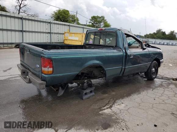 1997 Ford Ranger XLT with VIN 1FTCR10XXVUA97875, listed as a Copart auction lot 65848514 with 0 mi miles and Non Repairable. Bid and sale history available at carsss.com. Image 3.
