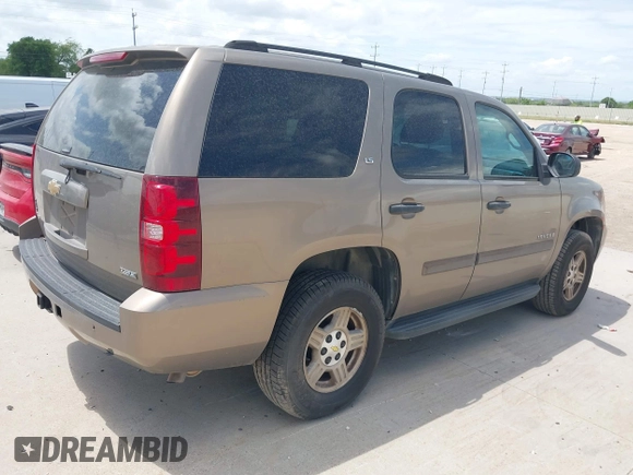 2007 Chevrolet Tahoe LTZ with VIN 1GNFC13007R232128, listed as a IAAI auction lot 42629224 with 253,508 mi miles and . Bid and sale history available at DreamBid. Image 4.