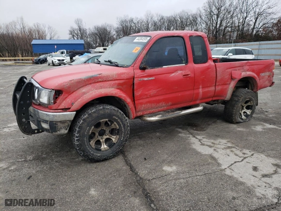 2003 Toyota Tacoma with VIN 5TEWN72N03Z215489, listed as a Copart auction lot 44384595 with 248,968 mi miles and Salvage Title. Bid and sale history available at carsss.com. Image 1.