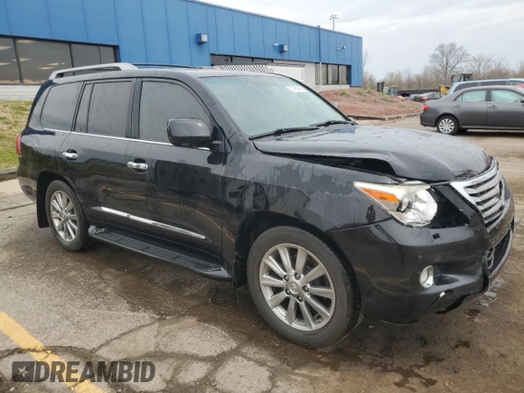 2011 Lexus LX 570 with VIN JTJHY7AX5B4083336, listed as a Copart auction lot 53483085 with 170,840 mi miles and Clean Title. Bid and sale history available at DreamBid. Image 4.
