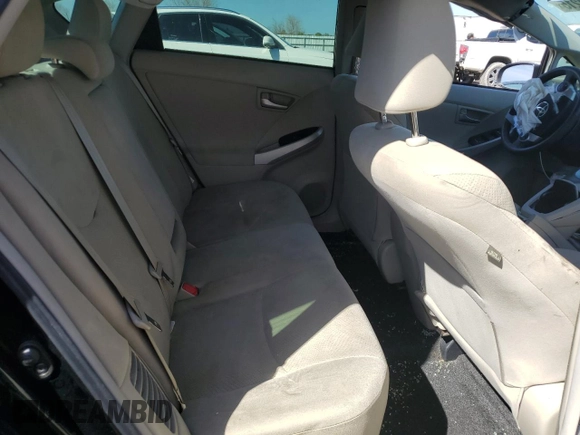 2012 Toyota Prius One with VIN JTDKN3DU7C1613014, listed as a Copart auction lot 47034215 with 0 mi miles and Salvage Title. Bid and sale history available at carsss.com. Image 10.